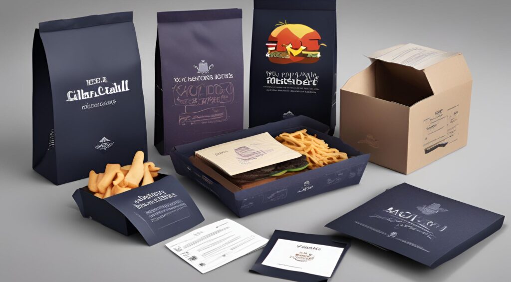 different food packaging papers