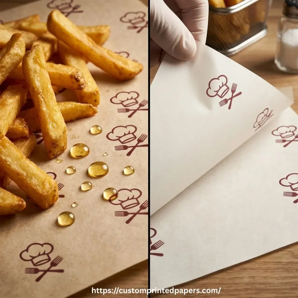 Custom Greaseproof Fry Paper
