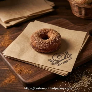 Custom Kraft Donut Paper
