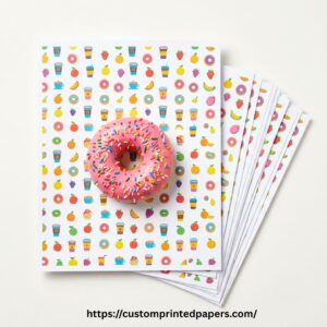 Custom White Donut Paper