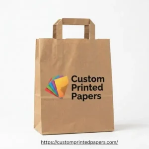 Flat-Handle Kraft Bags