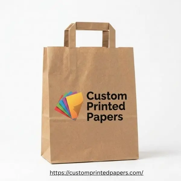 Flat-Handle Kraft Bags