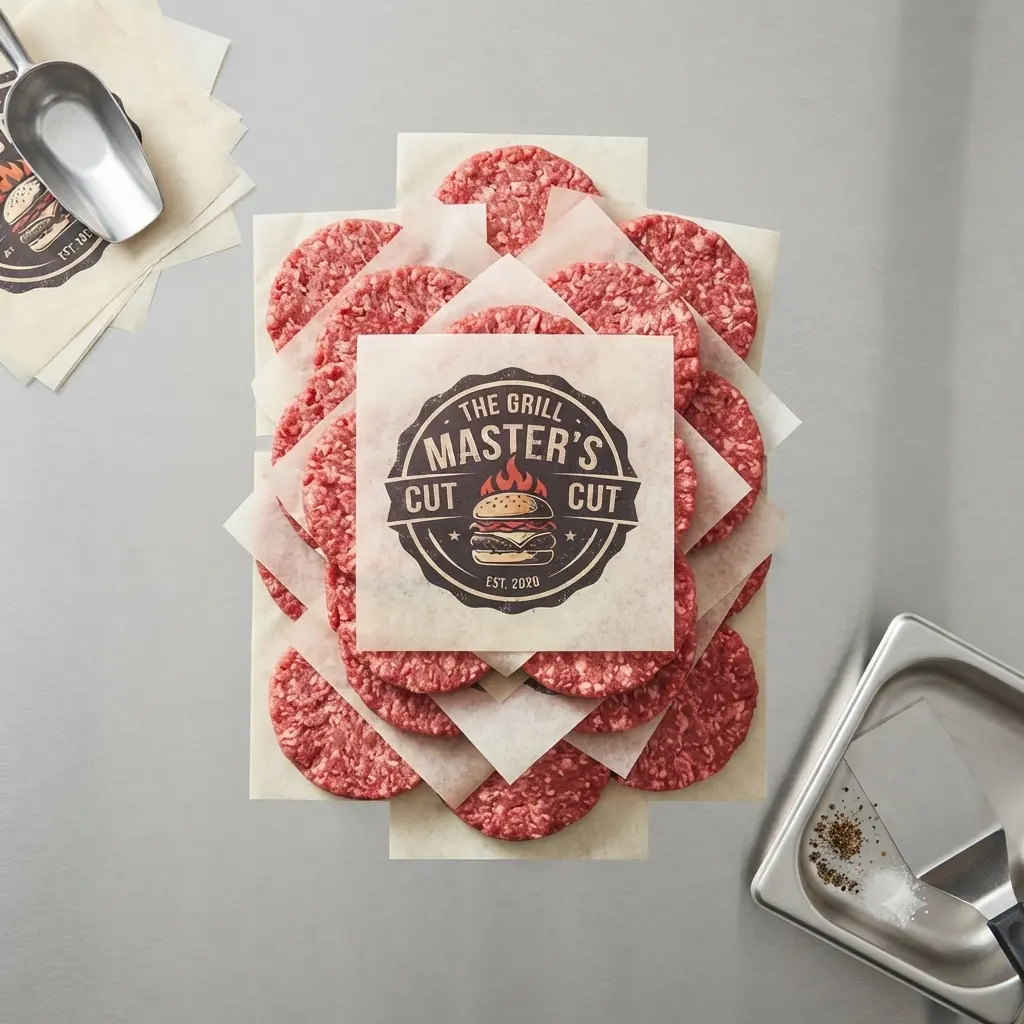 Printed Hamburger Patty Paper